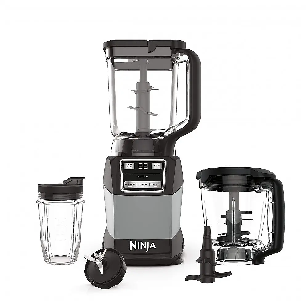 Liquidificador Ninja AMZ493BRN Sistema de Cozinha 3-em-1 Auto-IQ 2,1L Cinza 120V