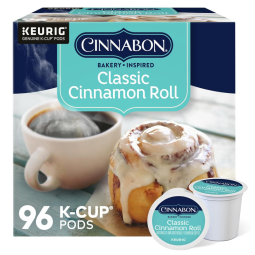 Keurig K Cup Canela Clássico Rollo de Canela 96u, CINNABON 5000204447, Marrom
