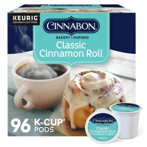 Keurig K Cup Canela Clássico Rollo de Canela 96u, CINNABON 5000204447, Marrom