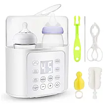 Aquecedor de Mamadeira Digital 9 em 1 com Controle de Temperatura e Temporizador de 24H, 110v, MUTOUJIA , Branco