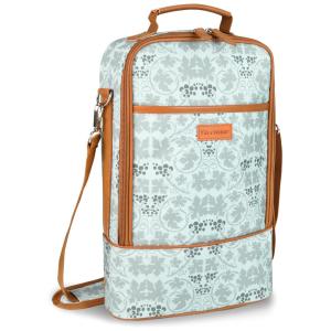 Bolsa Térmica Para Transporte de Vinhos até 2 Garrafas, Branca, TIRRINIA, Branco