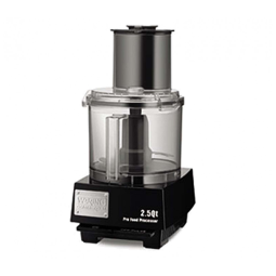 Processador de Alimentos 2,3L com Calha de Alimentação Grande, Acessórios Inclusos e Plugue de 5 a 15 Fases, 110V, Waring WFP11S, Preto