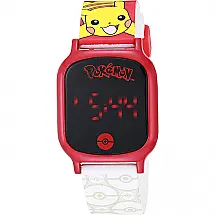 Relógio Digital de Quartzo Infantil Pokémon Vermelho para Crianças de 5 a 15 Anos, Resistente e Colorido