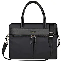 Bolsa Pasta Impermeável RFID bloqueio Nylon Ultrafino para 14 e 15 pol MacBook Ultrabook, Preto