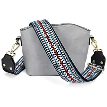 LIFEMATE Bolsa Feminina de Ombro, Cinza