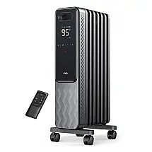 Aquecedor Elétrico para Salas Grandes com Controle Remoto, Trava para Crianças, 4 Modos e Proteção Contra Superaquecimento, 110V 1500W