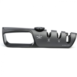 Afiador Elétrico Profissional para Facas com Botão de Ajuste, 110v, MITSUMOTO SAKARI, Cinza