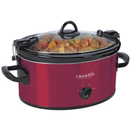 Panela Elétrica de 6L, Serve até 7 Pessoas, 250W, 110V, CROCK POT SCCPVL600 R, Vermelho
