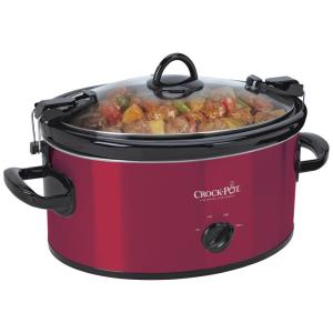 Panela Elétrica de 6L, Serve até 7 Pessoas, 250W, 110V, CROCK POT SCCPVL600 R, Vermelho