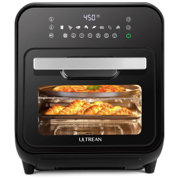 Fritadeira Elétrica 16L de Capacidade com 12 Funções e 3 Acessórios, 1700W, 110v, ULTREAN SAT15008 UL, Preto
