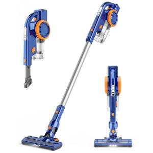 Aspirador de Pó sem Fio 6 em 1 Potente até 50 Min de Ação, 110v, ORFELD EV679, Azul