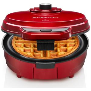 Máquina de Waffle Anti Overflow, 4 Unidades, 110v, CHEFMAN , Vermelho