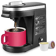 Cafeteira Elétrica Programável 350mL com Bandeja de Gotejamento Removível, 800W, 110v, CHULUX QF CM808, Verde