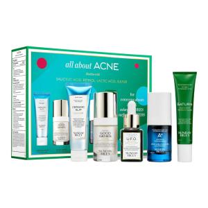 Kit Skincare Completo para Tratamento de Acne não Possui Perfume, SUNDAY RILEY, Azul