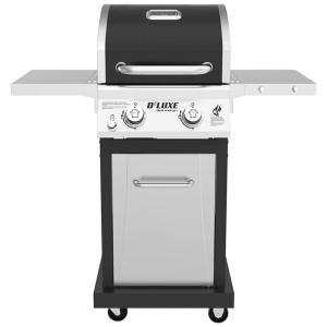 Churrasqueira a Gás 28.000 BTU com 2 Queimadores em Aço Inoxidável, NEXGRILL 720 0864RA, Preto