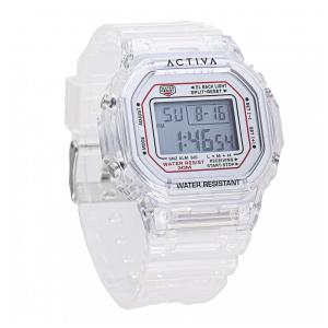 Relógio Digital Masculino Activa Retro X Invicta 44,5mm Transparente ACW424005
