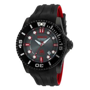Relgio Automtico Masculino Invicta Pro - 47mm, Preto e Vermelho (20205)