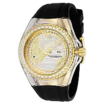 Relgio feminino TechnoMarine Cruise Dream Swiss Ronda 585 calibre - 40 mm. Preto TM-121205