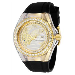 Relgio feminino TechnoMarine Cruise Dream Swiss Ronda 585 calibre - 40 mm. Preto TM-121205