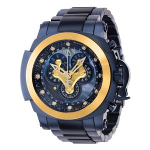 Relgio masculino reserva Man of War Swiss Ronda 5040.F calibre com mostrador em madreprola - 48 mm. Azul Escuro 38205