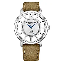 Relógio Masculino Stuhrling 388S2 Quartzo 40mm, Marrom Claro