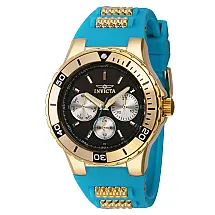 Relgio Aviador Feminino - 38mm. Ouro. Verde 39405