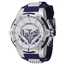 Relgio masculino MLB Tampa Bay Rays - 51,5 mm. Ao. Azul 43505
