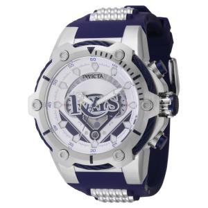 Relgio masculino MLB Tampa Bay Rays - 51,5 mm. Ao. Azul 43505