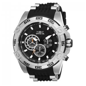 Relógio Masculino de Quartzo Speedway, Invicta 25505, Preto e Prata