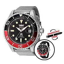Relógio Grand Automático Masculino - 47mm. Preto. Aço com Pulseira Intercambiável 45805