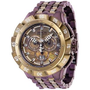 Relgio masculino Ripsaw Swiss Ronda 5050.C calibre com mostrador em madreprola - 54 mm. Marrom. Cqui 38805