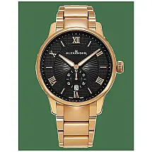 Relgio de pulso Swiss Made Regalia A102B com design elegante e padro preto, da marca Stuhrling