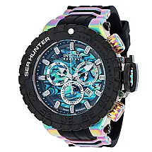 Relógio Masculino Invicta Reserve Sea Hunter com Mostrador Abalone, Preto e Iridescente 41015