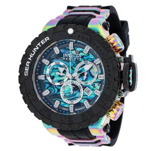 Relógio Masculino Invicta Reserve Sea Hunter com Mostrador Abalone, Preto e Iridescente 41015
