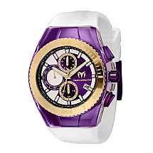 Relgio masculino original TechnoMarine Cruise - 44,5 mm. Branco TM-121215