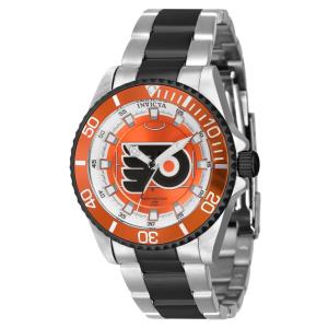 Relgio Invicta NHL Philadelphia Flyers - 38 mm em Ao Preto - Modelo ZG-42215