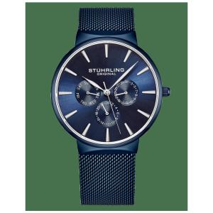 Relógio Masculino Stuhrling Monaco 3931 Quartzo 39mm, Azul