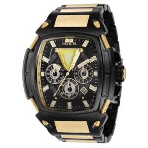 Relógio Masculino DC Comics Black Adam, Invicta 37615, Preto e Dourado