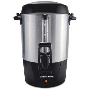 Urna de Café Hamilton Beach 45 Xícaras Aço Inox Rápido Preparo e Distribuidor de Bebidas Quentes 110V