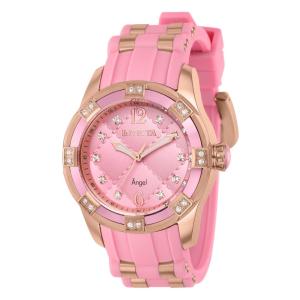 Relgio feminino anjo - 38 mm. Rosa ouro. Rosa 36715