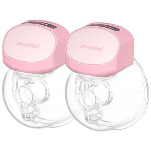 Bomba Tira Leite Elétrica com 3 Modos, 9 Níveis e Design à Prova de Vazamentos, 2Un, Mommed S10Pro, Rosa