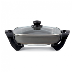 Frigideira Elétrica Kenmore com Revestimento Antiaderente e Tampa de Vidro Removível, Grill, Refogue, Asse Frango, Prepare Panquecas