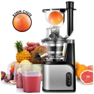 Espremedor Moedor Frutas Legumes Suco 83mm 60RPM, 110v, CUSIBOX, Prateado