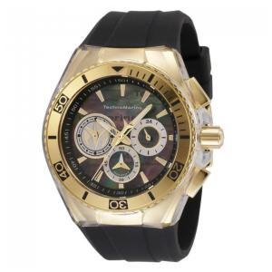 Relógio masculino TechnoMarine Cruise California com mostrador em madrepérola - 46,65 mm. Preto TM-120025