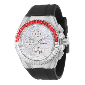 Relgio masculino TechnoMarine Cruise Glitz com mostrador em madreprola - 45 mm. Preto ZG-TM-121025