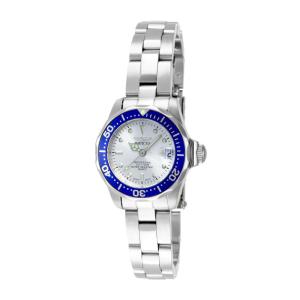 Relógio Feminino de Quartzo Pro Diver, Invicta 14125, Prata e Azul