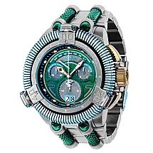 Relógio Masculino de Quartzo King Python, Invicta 35225, Prata, Verde e Azul