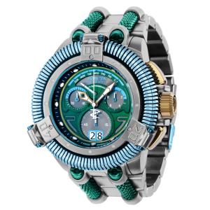 Relógio Masculino de Quartzo King Python, Invicta 35225, Prata, Verde e Azul
