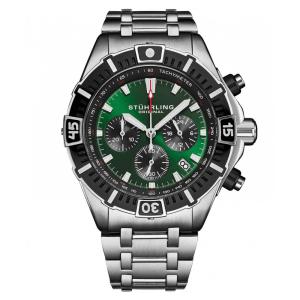 Stuhrling Stellar 44mm Cronógrafo de Quartzo Japonês