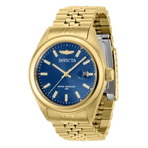 Relógio Feminino Aviator, Invicta 38425, Dourado e Azul